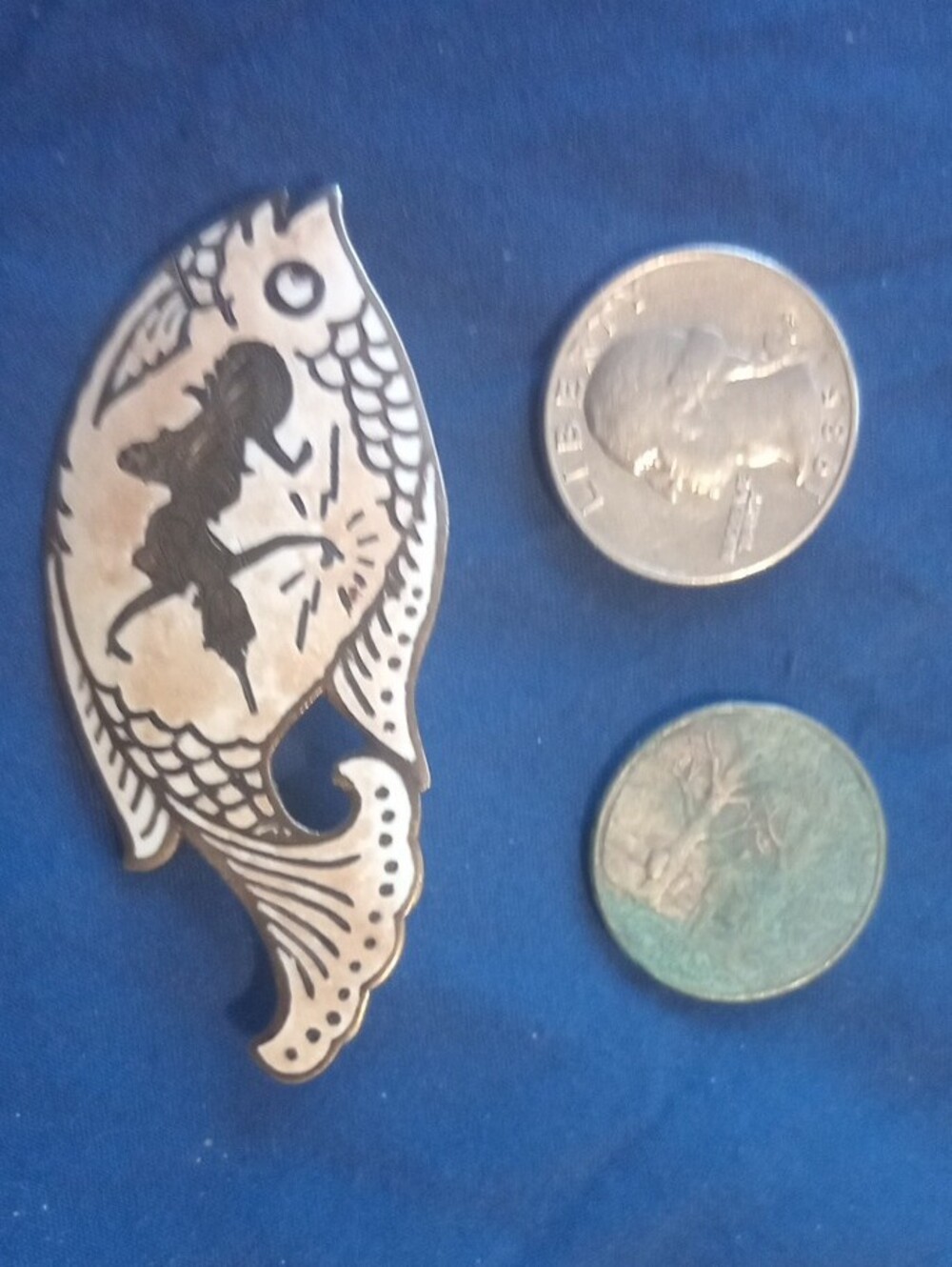 Vintage Sterling Silver  Brooch Pin - Siam Stamp - Picture 3 of 4